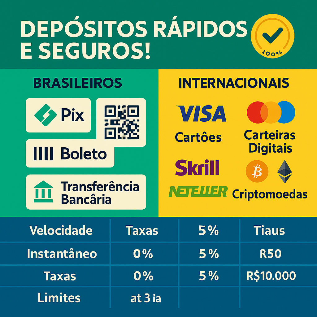 Métodos de pagamento populares no Brasil